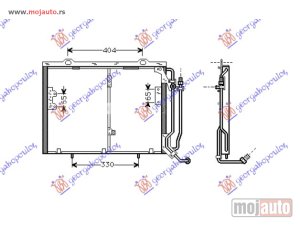 NOVI: delovi  HLADNJAK KLIME 2.3/2.4i 16/18V 2.5 TDI (545x410) Mercedes c class (w202) 93-99 -dostupno
