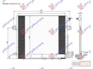 NOVI: delovi  HLADNJAK KLIME (AUTO) (587x528x18) Mercedes ml (w164) 05-11 -dostupno