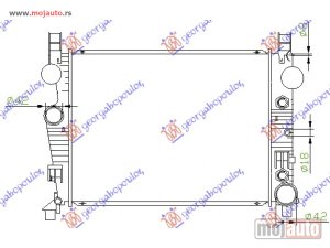 NOVI: delovi  HLADNJAK MOTORA 4.3-5.0 BENZIN (AUTO) (64x47.2x42) Mercedes s class (w220) 98-05 -dostupno