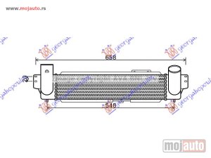 NOVI: delovi  HLADNJAK INTERKULERA 2.5 CRDi (450x100x90) -06 Kia sorento 02-09 -dostupno