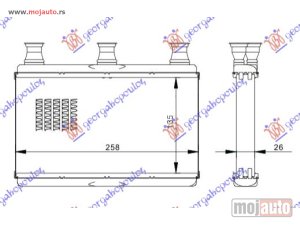 NOVI: delovi  GREJAC KABINE (260x135) Bmw series 5 (e60/61) 03-10 -dostupno