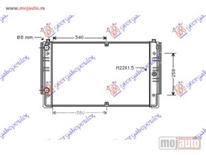 Glavna slika - HLADNJAK MOTORA 1.9TD/2.0/2.4D (MAN/AUTO) (+/-AC) (72x41.5) Vw caravelle 97-03 -dostupno - MojAuto