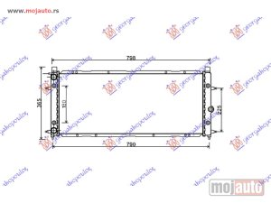 Glavna slika - HLADNJAK MOTORA 1.8/2.0/1.9D/2.4D (72x32) Vw transporter (t4) 91-96 -dostupno - MojAuto