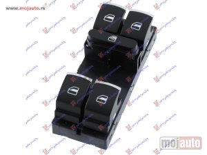 NOVI: delovi  PREKIDAC U PREDNJIM VRATIMA HROM/CRNI (4 TASTERA) (10 PIN) Levo Audi a3 96-03 -dostupno