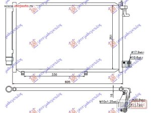 Glavna slika - HLADNJAK KLIME BENZIN - 1.4 TDCi (575x360) Ford fiesta 08-13 -dostupno - MojAuto