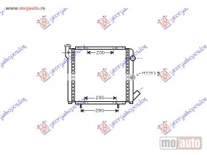 Glavna slika - HLADNJAK MOTORA BENZIN (+AC) (39x39.5x1.9) Renault 5 super 85-95 -dostupno - MojAuto