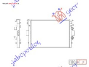 NOVI: delovi  HLADNJAK MOTORA 2.8D-TDi (+AC) (65x44x27) Iveco daily 00-07 -dostupno