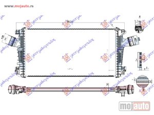 NOVI: delovi  HLADNJAK INTERKULERA 2.0 TURBO BENZIN (665x360x30) 11- CEVI 61mm Opel insignia 08-13 -dostupno