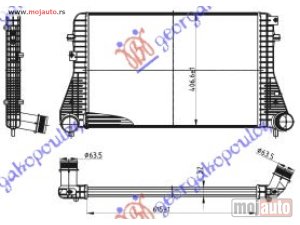 NOVI: delovi  HLADNJAK INTERKULERA BENZIN-DIZEL (615x405x32) 60 Vw golf vi 08-13 -dostupno
