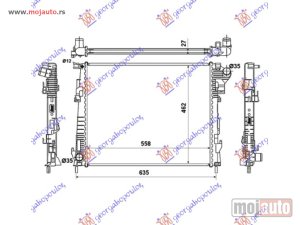 Glavna slika - HLADNJAK MOTORA 2.0 CDTi (-AC) (56x44.9) (BEZ START-STOP SISTEMA) Nissan primastar 06-16 -nedostupno - MojAuto