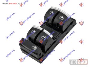 NOVI: delovi  PREKIDAC U PREDNJIM VRATIMA HROM/CRNI (4 TASTERA) (10 PIN) Levo Audi a3 08-12 -dostupno