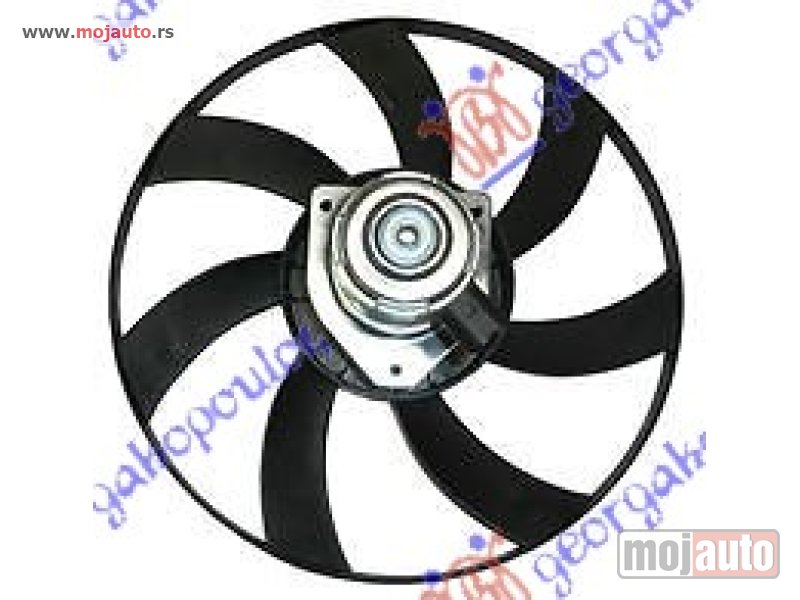 Glavna slika -  VENTILATOR HLADNJAKA (MOTOR+ELISA) (BENZIN/DIZEL) (+AC) Renault megane scenic 99-03 -nedostupno - MojAuto