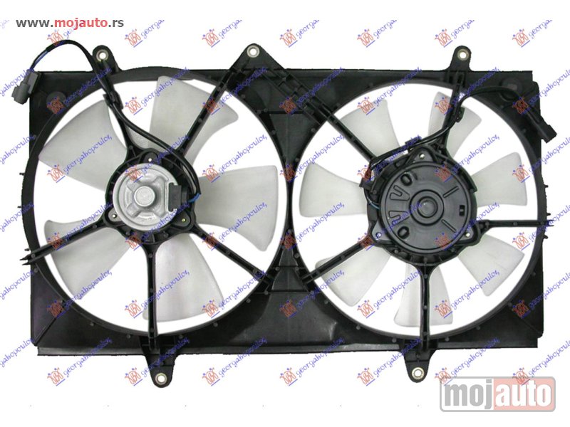 Glavna slika -  VENTILATOR HLADNJAKA (DUPLI) KOMPLET (BENZIN/DIZEL) Toyota corolla (e 11) h/b-l/b 97-99 -dostupno - MojAuto
