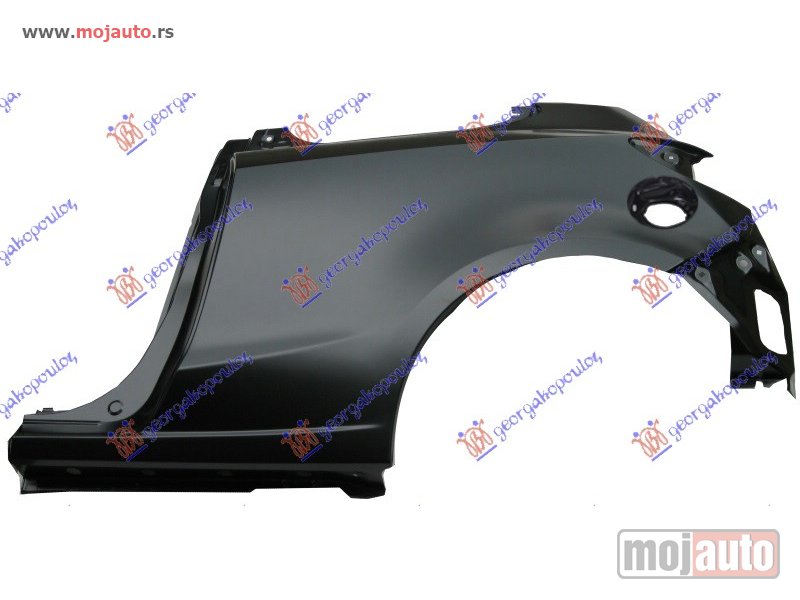 Glavna slika -  ZADNJI BLATOBRAN 3 VRATA Levo Mazda 2 07-14 -dostupno - MojAuto