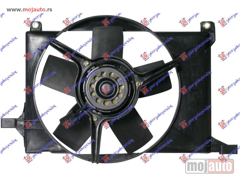 Glavna slika -  VENTILATOR HLADNJAKA KOMPLET (1.4/1.6 16V BENZIN) (+AC) Opel tigra 95-04 -nedostupno - MojAuto