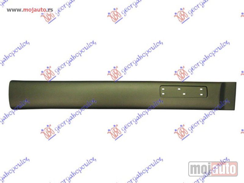 Glavna slika -  LAJSNA PREDNJIH VRATA MAT-CRNA (SA OTVOROM ZA ZNAK) (145mm) Desno Peugeot partner 96-02 -dostupno - MojAuto