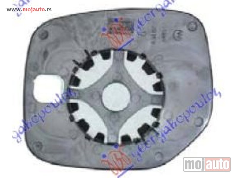 Glavna slika -  STAKLO RETROVIZORA (KONVEKSNO) Levo Peugeot partner 02-08 -dostupno - MojAuto