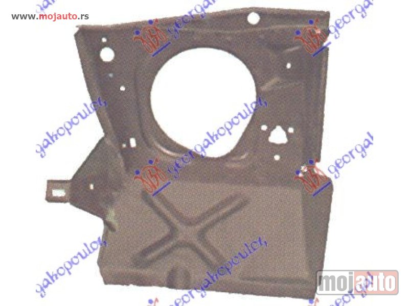 Glavna slika -  OKVIR FARA METALNI Levo Ford transit 87-91 -dostupno - MojAuto