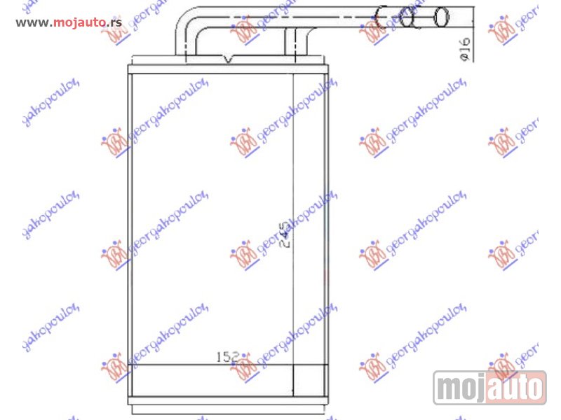 Glavna slika -  GREJAC KABINE (245x147) Ford transit 95-00 -dostupno - MojAuto