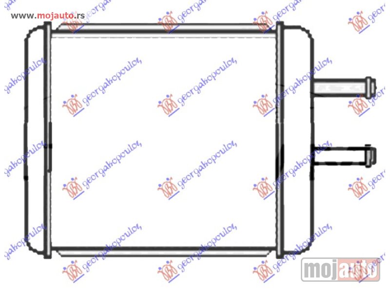 Glavna slika -  GREJAC KABINE (168x160x22) (TIP HALLA) Kia sportage 95-04 -dostupno - MojAuto