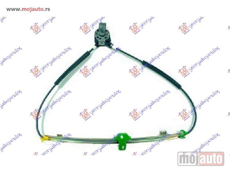 Glavna slika -  PODIZAC PREDNJEG PROZORA MEHANICKI Desno Vw polo - audi 50 82-90 -dostupno - MojAuto