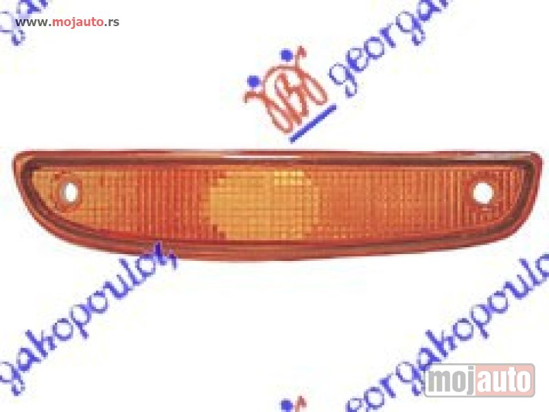 Glavna slika -  STAKLO MIGAVCA ZUTO Desno Renault twingo 92-98 -dostupno - MojAuto