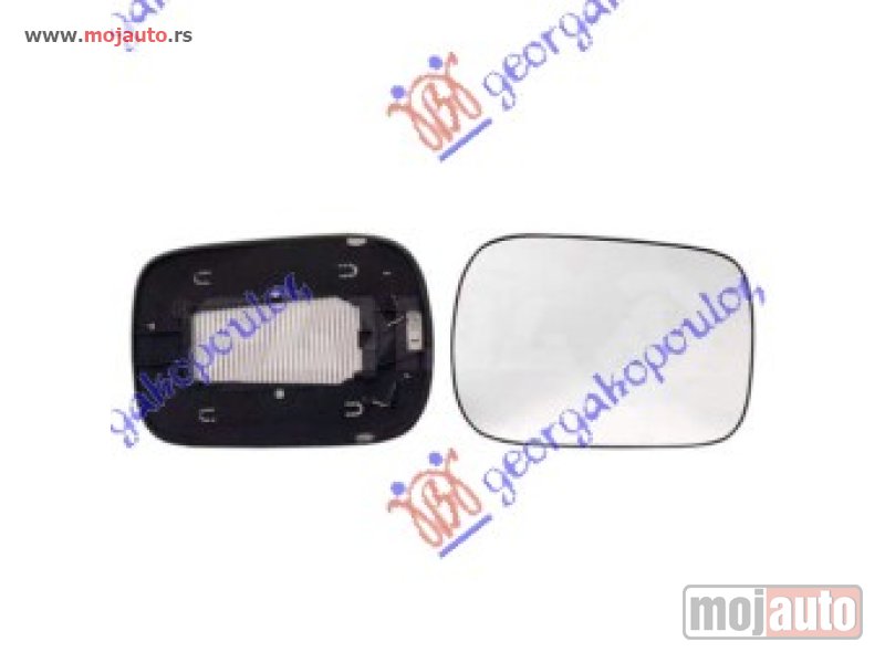 Glavna slika -  STAKLO RETROVIZORA SA GREJACEM -2005 (ASFERICNO) Levo Volvo xc90 03-14 -nedostupno - MojAuto