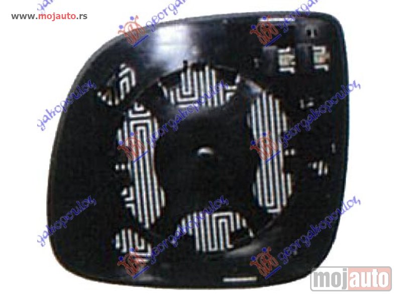 Glavna slika -  STAKLO RETROVIZORA SA GREJACEM 2007- (ASFERICNO) Desno Audi q7 06-09 -nedostupno - MojAuto