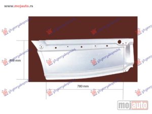 NOVI: delovi  KRAJ ZADNJEG BLATOBRANA (ZADNJI DEO) (4300mm) Levo Vw crafter 06-17 -dostupno