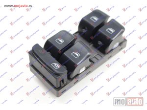 NOVI: delovi  PREKIDAC U PREDNJIM VRATIMA HROM/CRNI (4 TASTERA) (10 PIN) Levo Audi a4 11-15 -dostupno