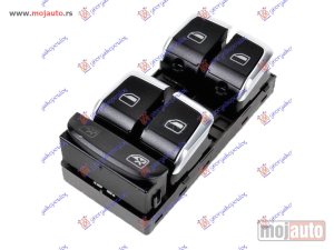 NOVI: delovi  PREKIDAC U PREDNJIM VRATIMA HROM/CRNI (4 TASTERA) (10 PIN) Levo Audi a5 11-16 -dostupno