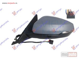 NOVI: delovi  RETROVIZOR ELEKTRICNI SA GREJACEM PM (ELEKTRO-SKLOPIV) (MIGAVAC) (8 PIN) (A KVALITET) (ASFERICNO STAKLO) Levo Audi a1 18- -dostupno