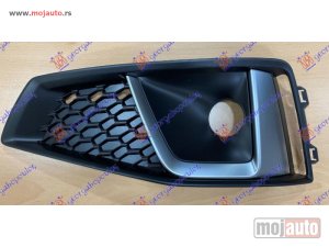 NOVI: delovi  RESETKA PREDNJEG BRANIKA (HROM LAJSNA) Levo Audi a4 19- -dostupno