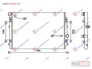 NOVI: delovi  HLADNJAK MOTORA DODATNI 1.4 BENZIN/HIBRID (551x82) (MAHLE PREMIUM LINE) Audi q3 (f3) sportback 19- -dostupno