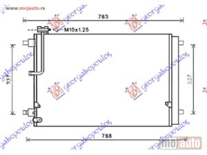 NOVI: delovi  HLADNJAK KLIME 3.0/4.0 TFSi BENZIN (675x44x16) Audi a8 09-13 -dostupno