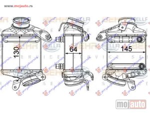 NOVI: delovi  HLADNJAK INTERKULERA 4.0-4.4 BENZIN (130x145x64) (& GT-F07) Levo Bmw series 5 (f10/11) 13-16 -dostupno