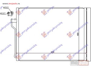NOVI: delovi  HLADNJAK KLIME BENZIN (& GT/F07) (59.5x48) (VALEO TIP) Bmw series 7 (f01/02) 12-15 -dostupno