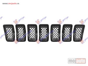 NOVI: delovi  PVC MASKA KOMPLET CRNA (CRNI OKVIR) (SET 7 DELOVA) Jeep cherokee (kl) 19- -dostupno