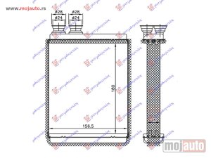 NOVI: delovi  GREJAC KABINE (180x157x26) Citroen ds3 10-14 -dostupno