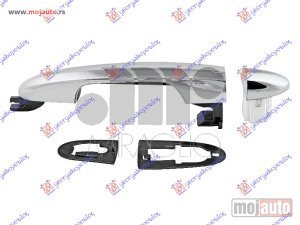 NOVI: delovi  KVAKA PREDNJIH/ZADNJIH VRATA SPOLJASNJA HROM Desno Fiat 500 l 12-17 -dostupno