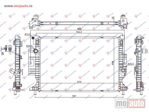Glavna slika - HLADNJAK MOTORA 1.5 EcoBoost BENZIN / 2.0 TDCi (670x448x26) 15- Ford kuga 13-16 -dostupno - MojAuto