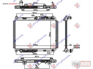 NOVI: delovi  HLADNJAK MOTORA 1.0 EcoBoost BENZIN (AUTO) (385x545x22) Ford ecosport 17- -dostupno