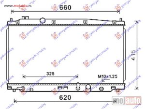 NOVI: delovi  HLADNJAK MOTORA 1.3 i HIBRID (AUTO) (35x68x16) (KOYO) Honda jazz 11-15 -nedostupno