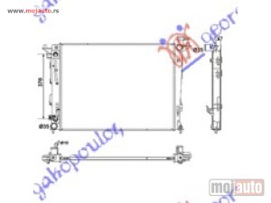 NOVI: delovi  HLADNJAK MOTORA 2.0/2.4 BENZIN (AUTO) (630x470x16) (CESKA) Kia sportage 14-15 -dostupno