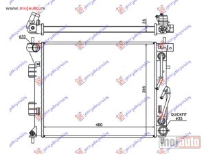 Glavna slika -  HLADNJAK MOTORA 1.6 CRDi DIZEL (AUTO) (480x395x26) Hyundai elantra 13-15 -dostupno - MojAuto