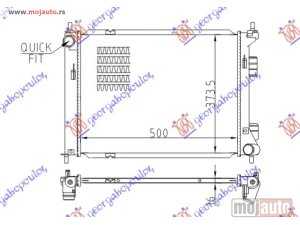 Glavna slika - HLADNJAK MOTORA BENZIN (MAN) (+/-AC) (50x37.3) Kia venga 10- -dostupno - MojAuto