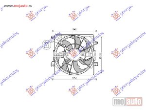 Glavna slika - VENTILATOR KOMPLET (1.7 CRDi DIZEL) (465mm) (3 PIN) Hyundai i40 11- -dostupno - MojAuto