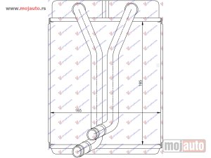 NOVI: delovi  GREJAC KABINE (185x165x24) Kia carens 03-06 -dostupno