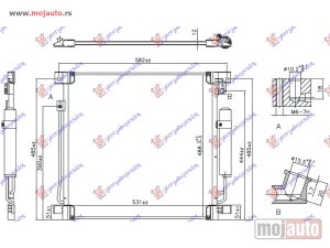 NOVI: delovi  HLADNJAK KLIME ZA SVE MODELE (515x503x12) Fiat fullback 16- -dostupno