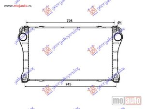 NOVI: delovi  HLADNJAK INTERKULERA 2.0-2.2 D4D (690x367x26) Toyota corolla (e 15) sdn 07-11 -dostupno